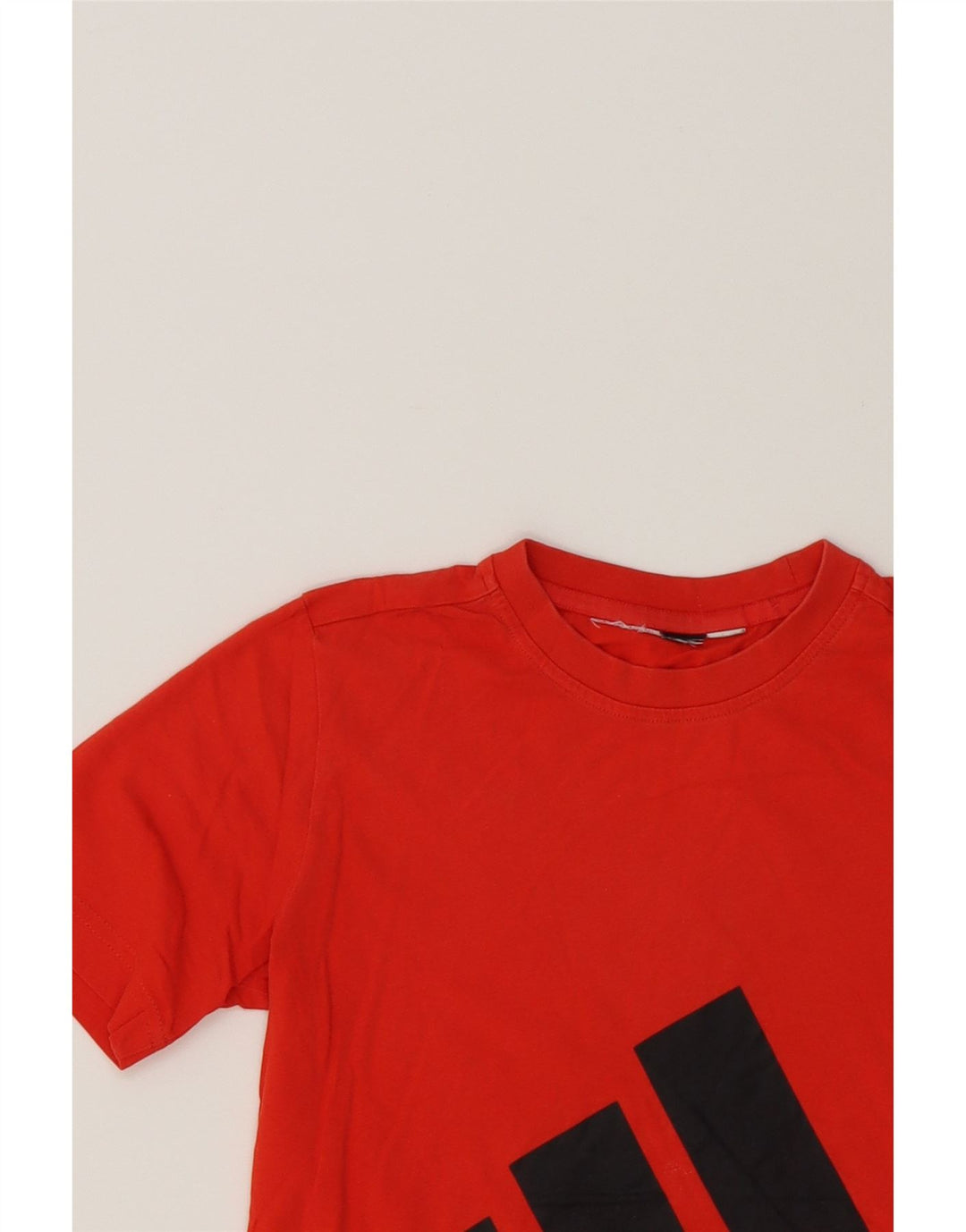 ADIDAS Boys Graphic T-Shirt Top 10-11 Years Red Vintage Adidas and Second-Hand Adidas from Messina Hembry 