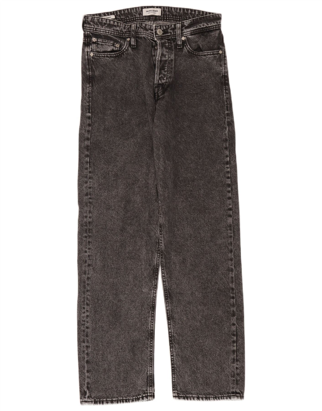 Jack & Jones Herre Eddie Straight Jeans W29 L34 Grå Bomuld