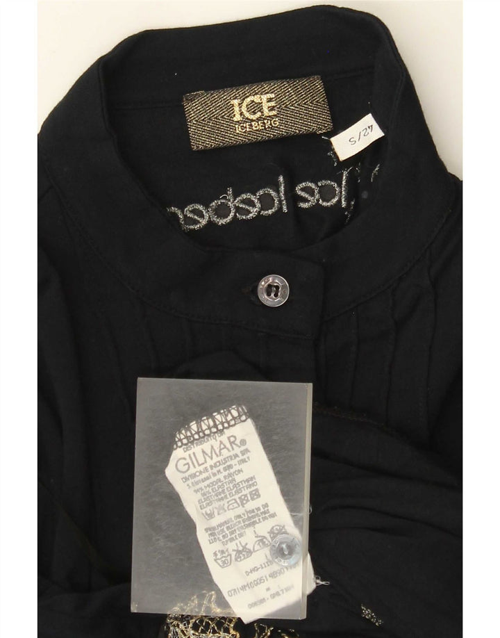 Iceberg Dame Skjorte Bluse IT 42 Lille Sort Modal