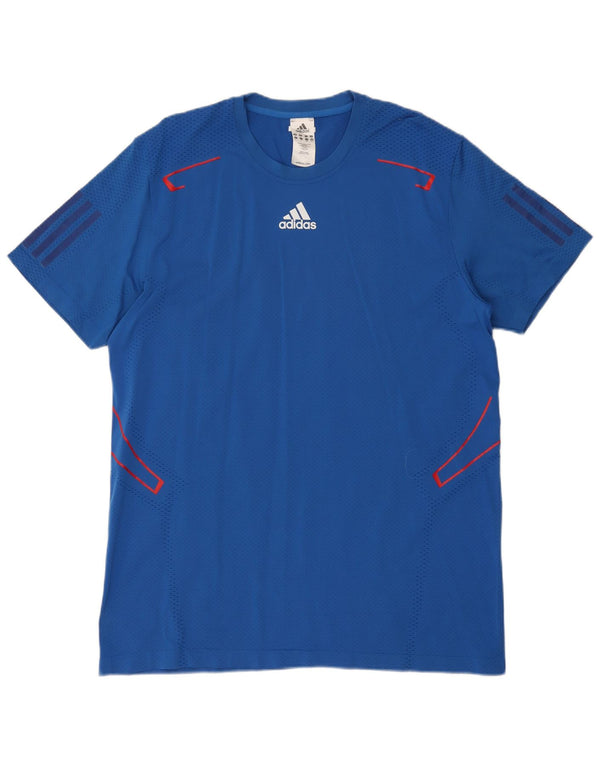Adidas Herre Climacool T-Shirt Top XL Blå Polyamid