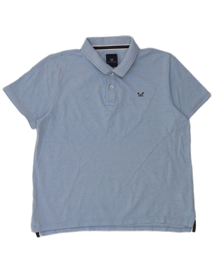 Crew Clothing Herre poloshirt 2XL Blå Bomuld