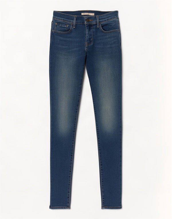 Levi's Dame 710 Super Skinny Jeans W28 L32 Blå Bomuld