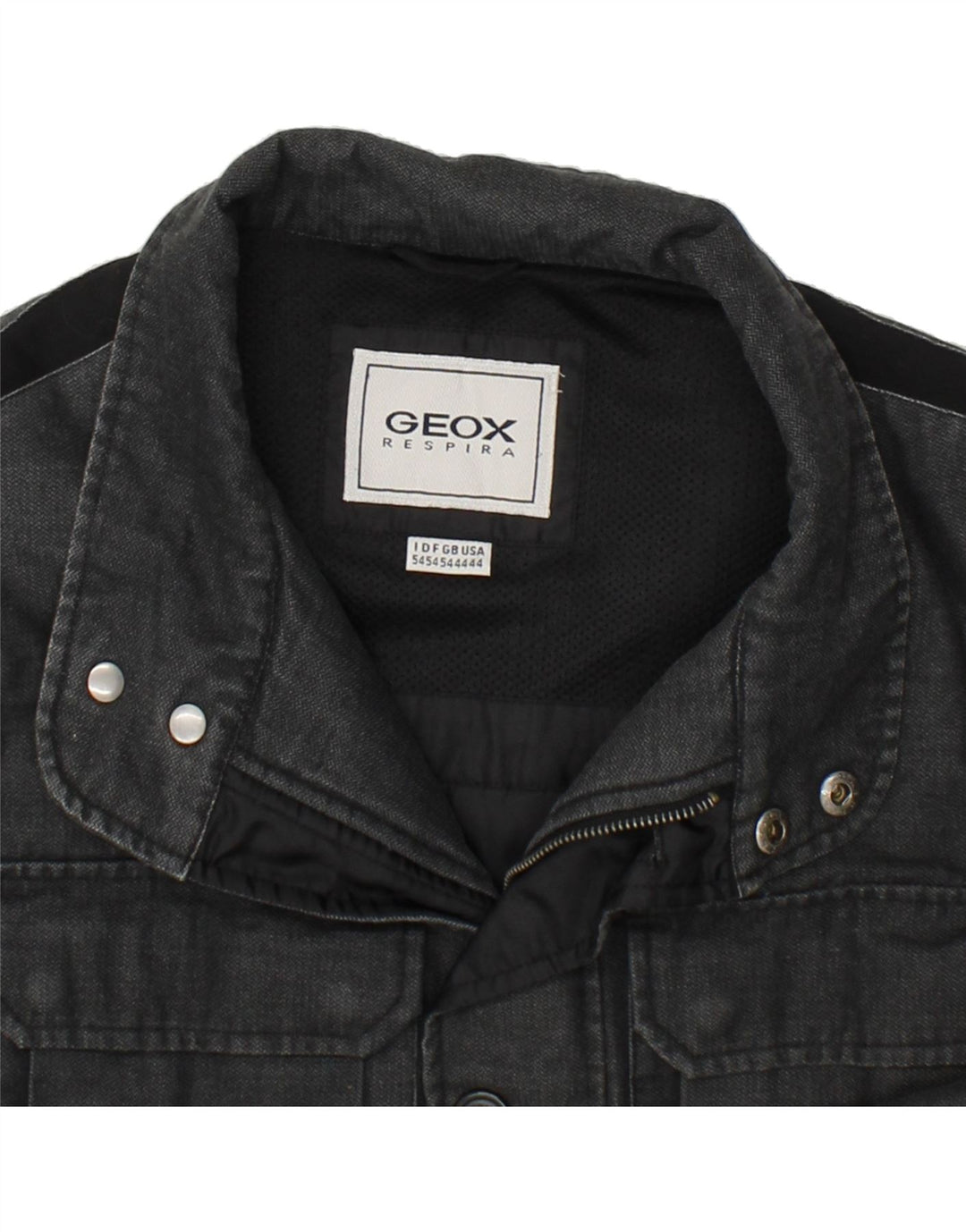GEOX Herre Respira Overfrakke UK 44 2XL Grå Polyester