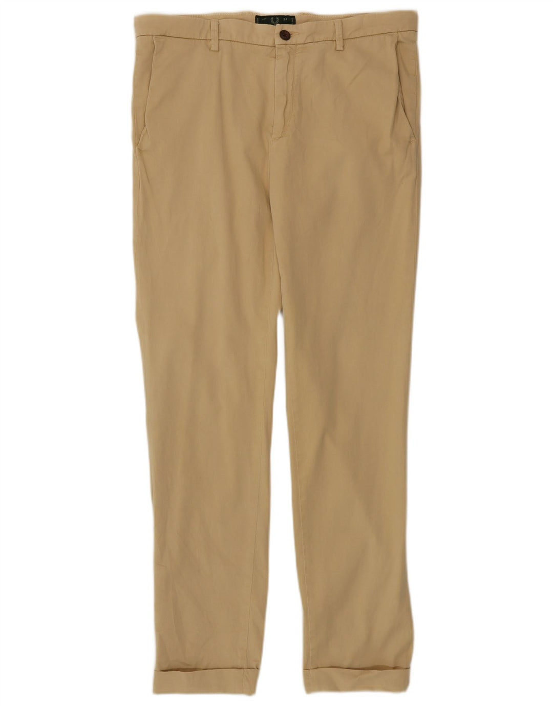 Fred Perry Herre Slim Chino Bukser W34 L30 Beige Bomuld