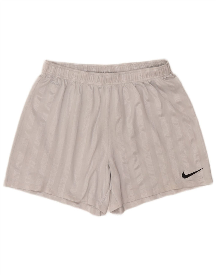 Nike Herre Dri Fit Sportshorts XL Gråstribet polyester