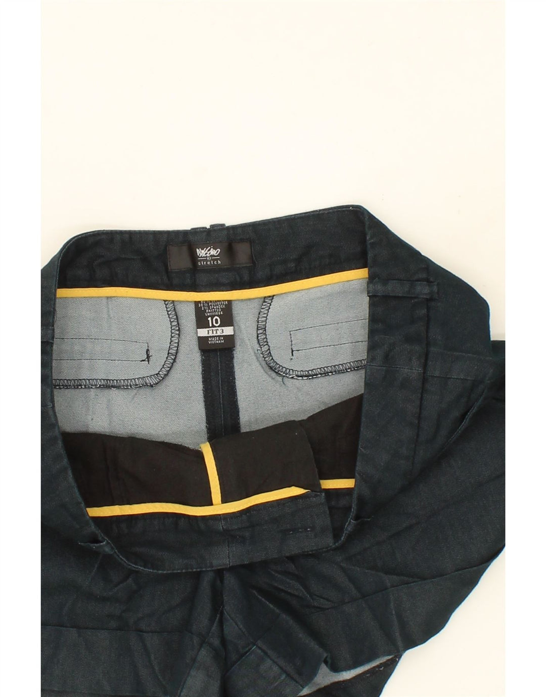 MOSSIMO Womens Stretch Casual Shorts Large W32 Navy Blue Cotton Vintage Mossimo and Second-Hand Mossimo from Messina Hembry 