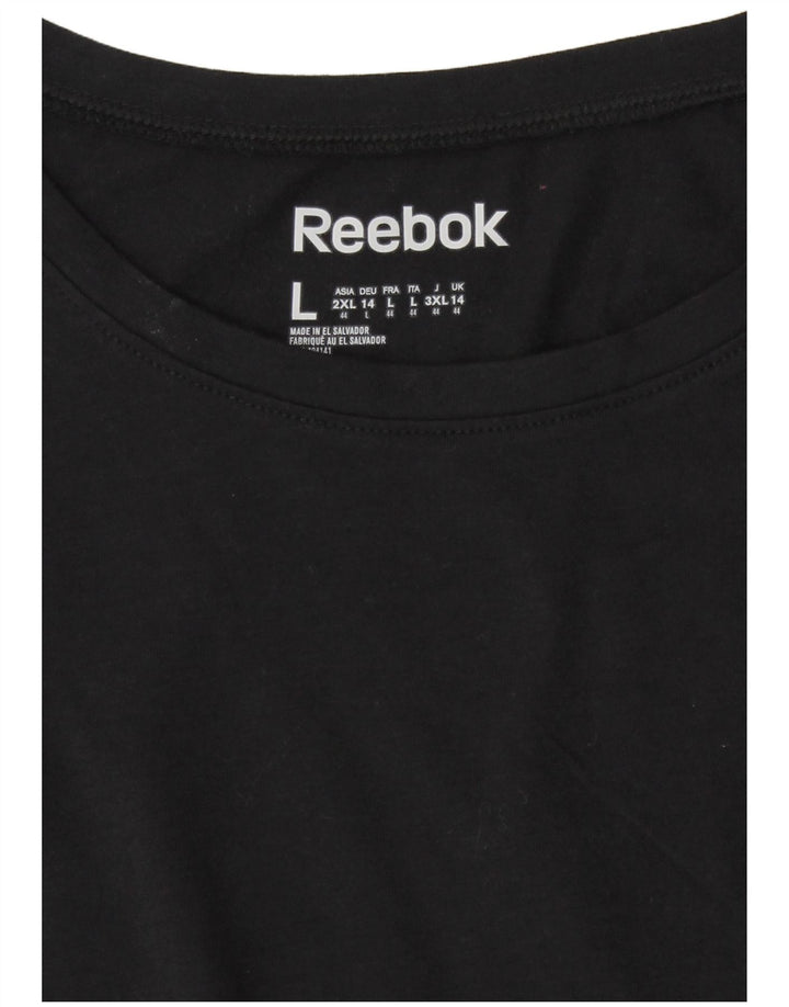 Reebok T-Shirt Top UK 14 Medium Sort