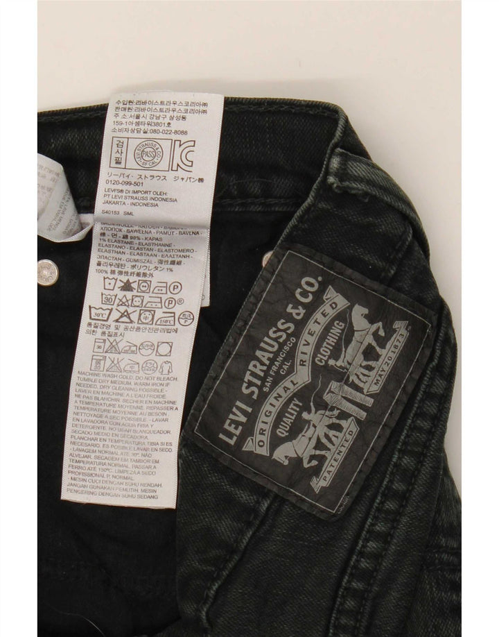 Levi's lige jeans til kvinder W32 L30 sort bomuld
