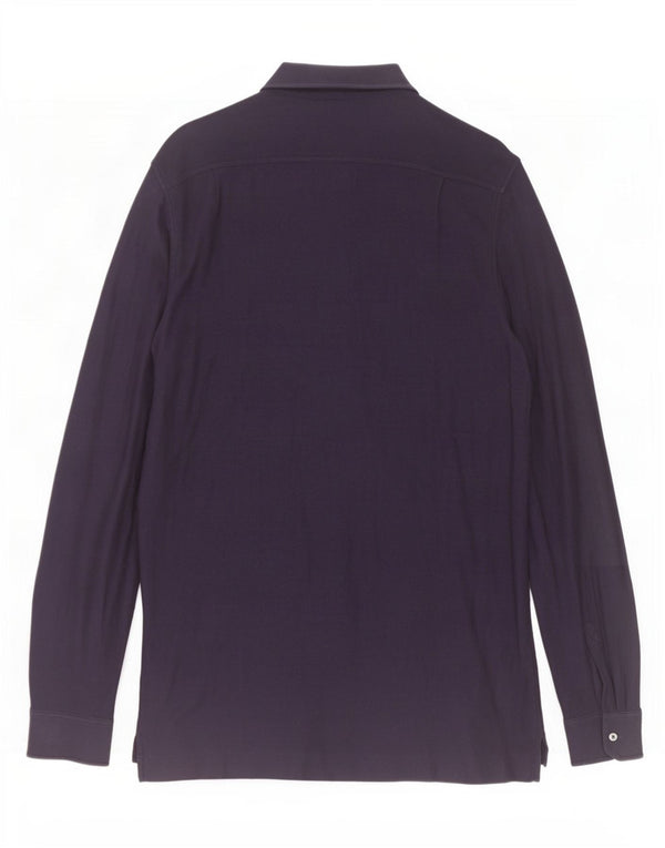 Ermenegildo Zegna Herreskjorte IT 50 Medium Navyblå Bomuld