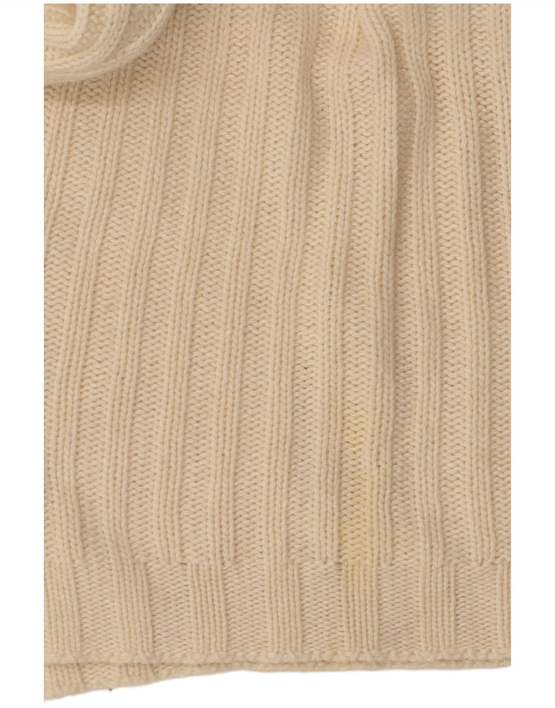 Massimo Dutti Dame Sleeveless Roll Neck Jumper Sweater UK 12 Medium Beige
