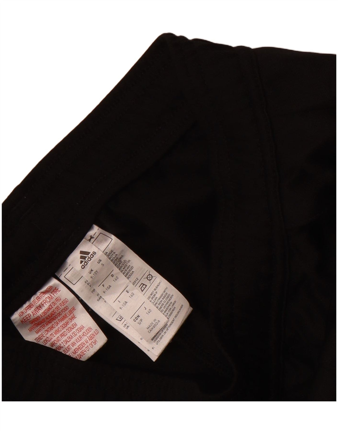 Adidas Boys Aeroready Tracksuit Bukser 9-10 år Sort polyester