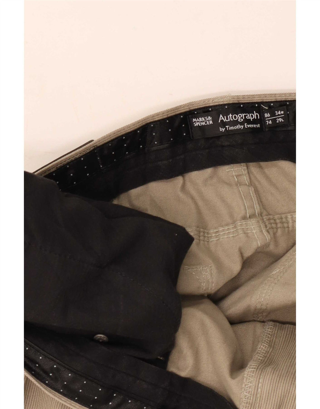 Marks & Spencer Straight Casual Bukser til mænd W34 L29 Khaki