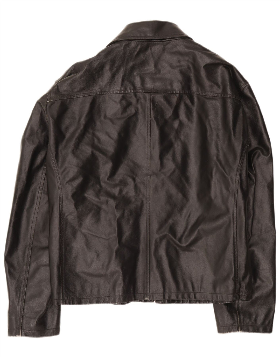 Vintage herre læderjakke UK 42 XL sort læder