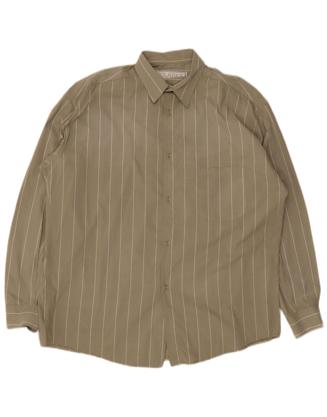 Vintage herreskjorte medium Khaki stribet