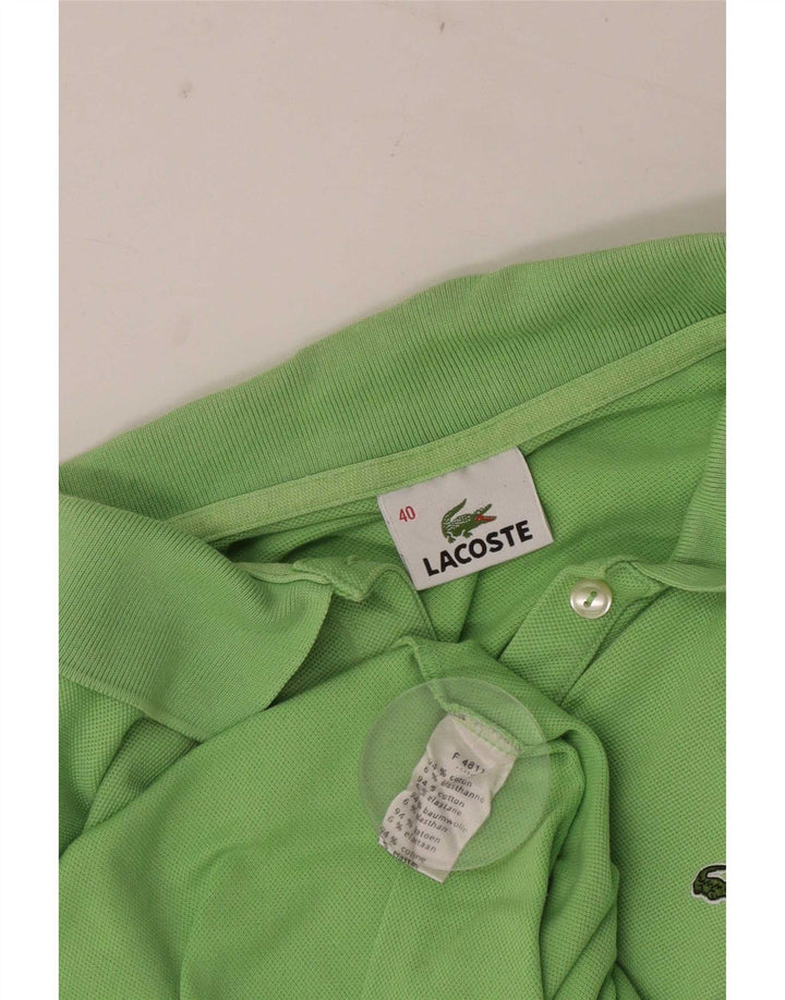 Lacoste Dame Polo Shirt Størrelse 40 Medium Grøn Bomuld