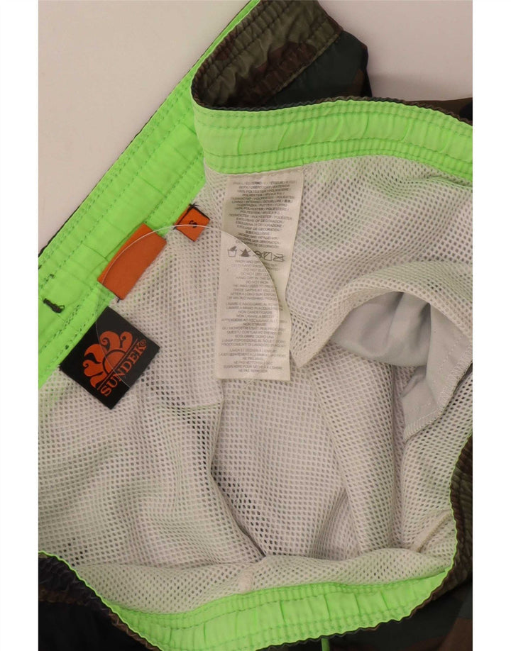 Sundek Badeshorts til mænd Small Green Camouflage Polyester