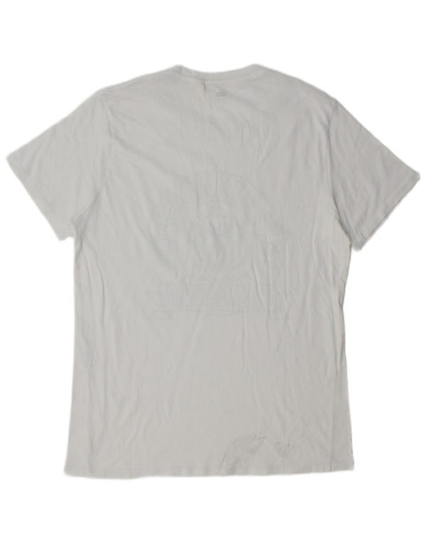 LEVI'S Herre Grafisk T-Shirt Top Stor Hvid