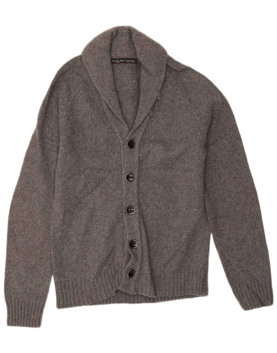 Zara herre cardigan sweater mellemgrå