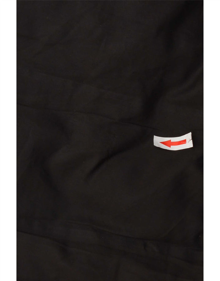 Zara Longline hættetrøje polstret Gilet UK 14 medium sort polyester