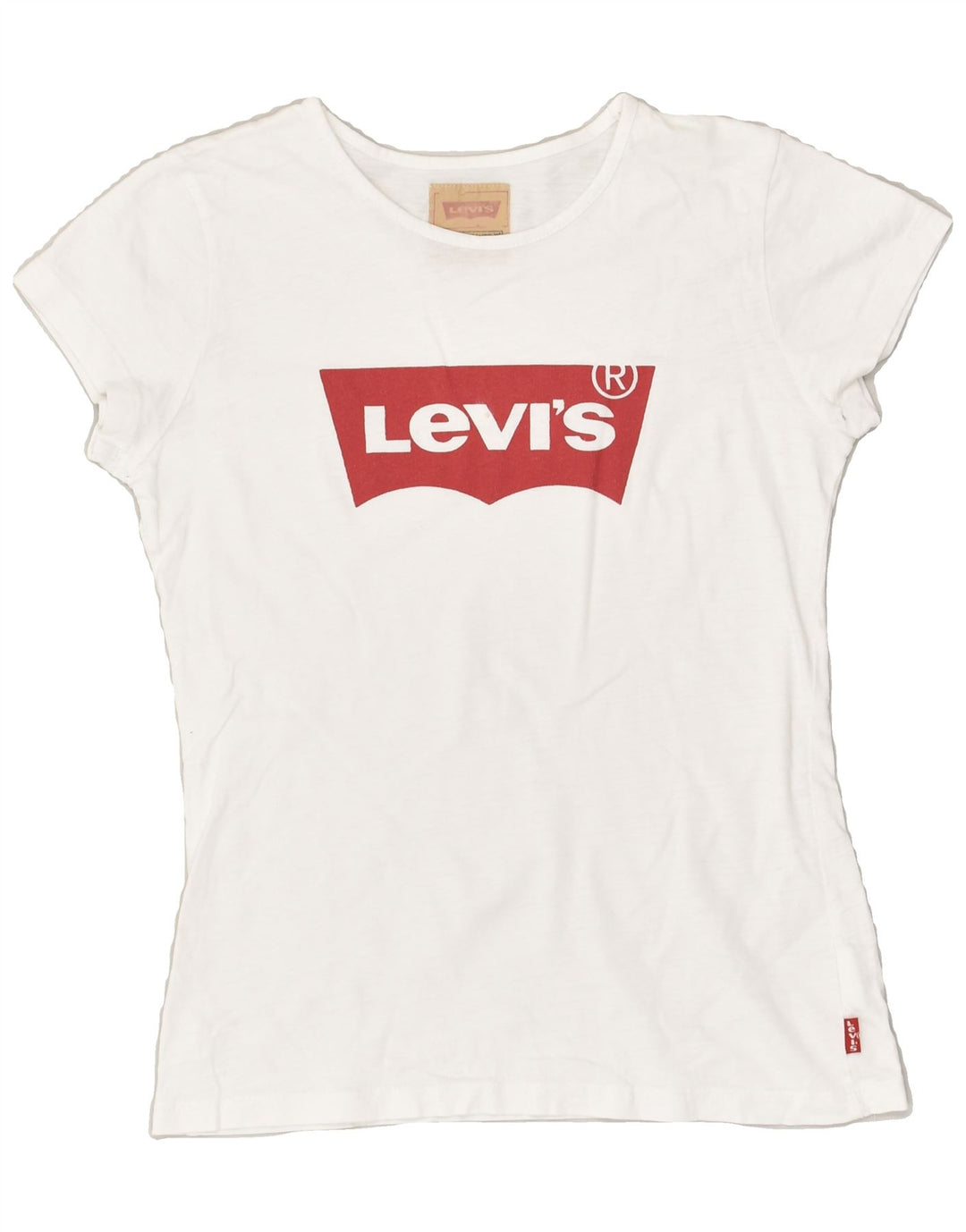 LEVI'S Girls Graphic T-Shirt Top 11-12 Years White Cotton | Vintage Levi's | Thrift | Second-Hand Levi's | Used Clothing | Messina Hembry 