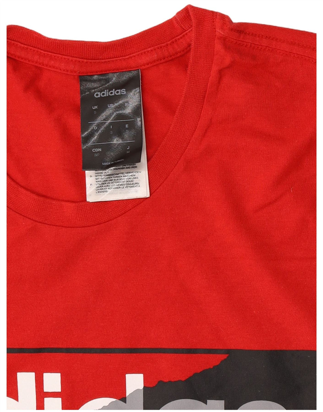 Adidas Herre grafisk T-shirt top lille rød bomuld