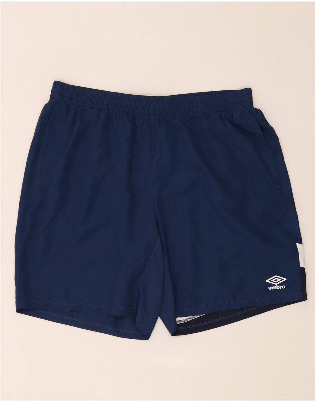 Umbro Herre Sportshorts XL Navy Blue Colourblock Polyester
