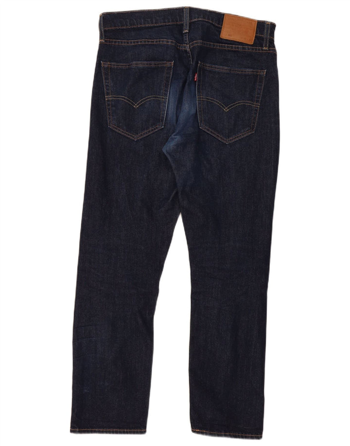 Levi's Dame 502 Straight Jeans W32 L30 Marineblå