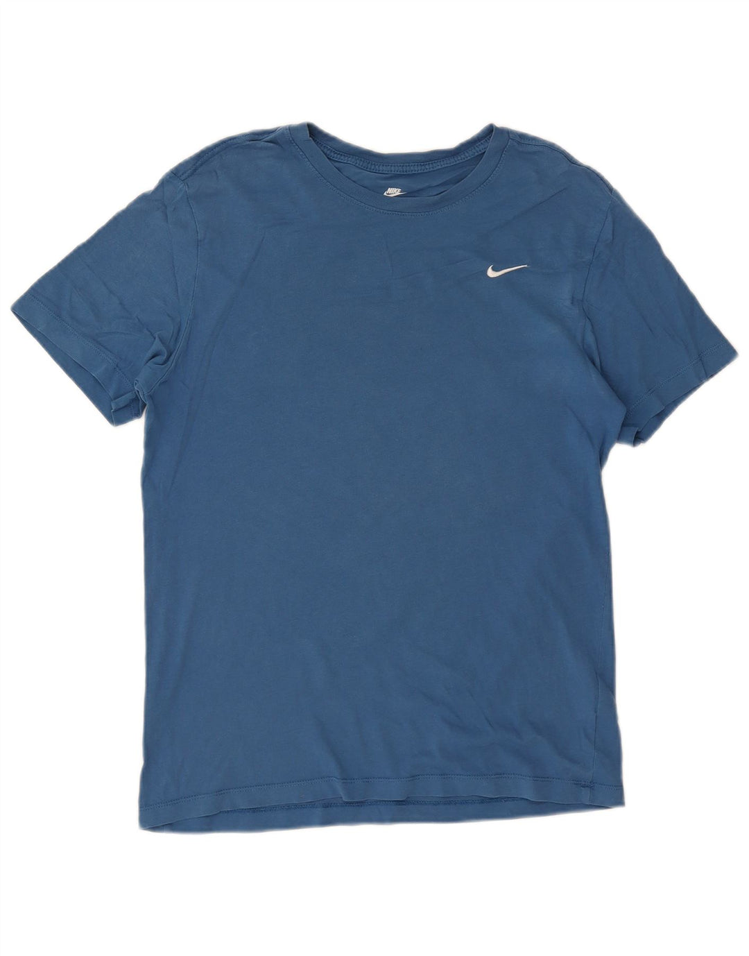 NIKE T-shirt top mellemblå bomuld til mænd