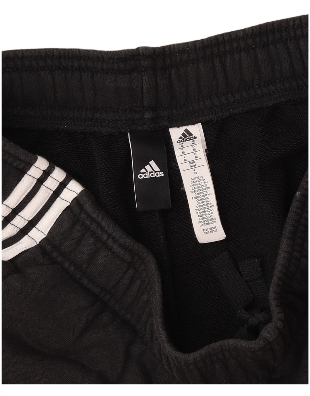 Adidas Herre Sportshorts Medium Sort Bomuld