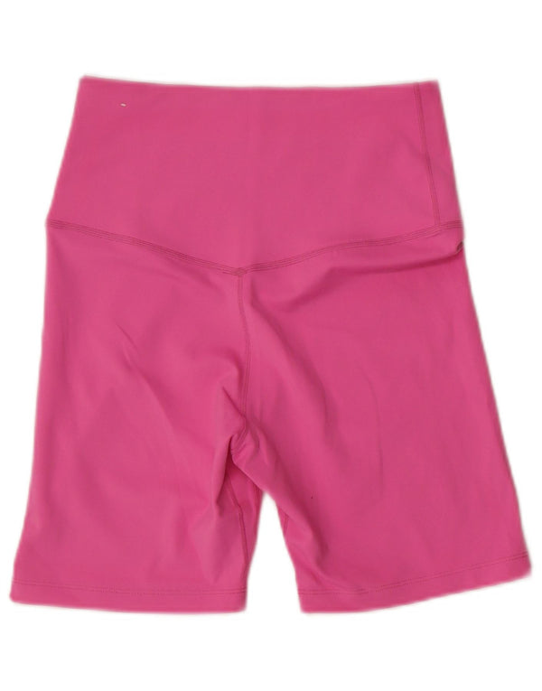 Nike Dame Dri Fit sportsshorts UK 8 Small Pink Polyester