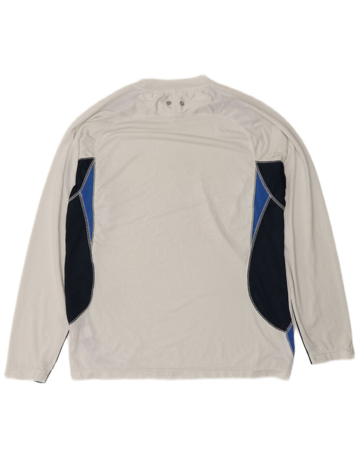 Champion Herre Loose Fit Top Langærmet Lille Hvid Colourblock Polyester