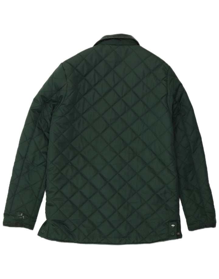 Pierre Cardin Herre quiltet jakke UK 38 Medium Green Polyester