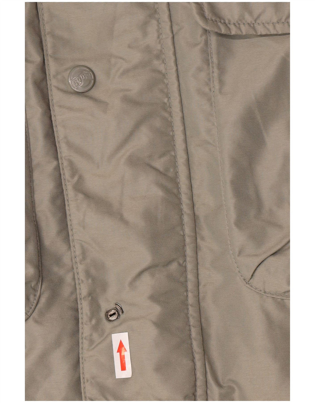 Gas Herre Hooded Polstret Frakke UK 38 Medium Khaki Nylon Winter
