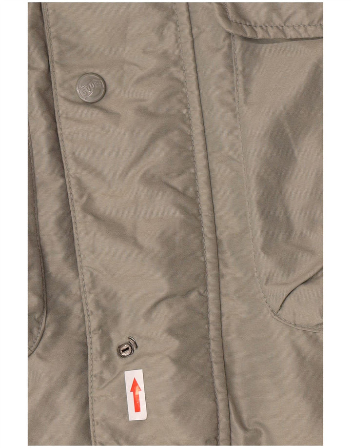 Gas Herre Hooded Polstret Frakke UK 38 Medium Khaki Nylon Winter