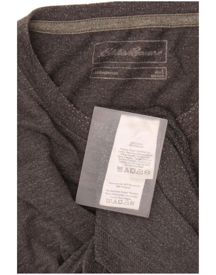 Eddie Bauer Herre T-Shirt Top Stor Grå Bomuld