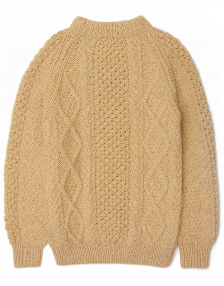 Vintage Herre Turtle Neck Jumper Sweater Large Off White
