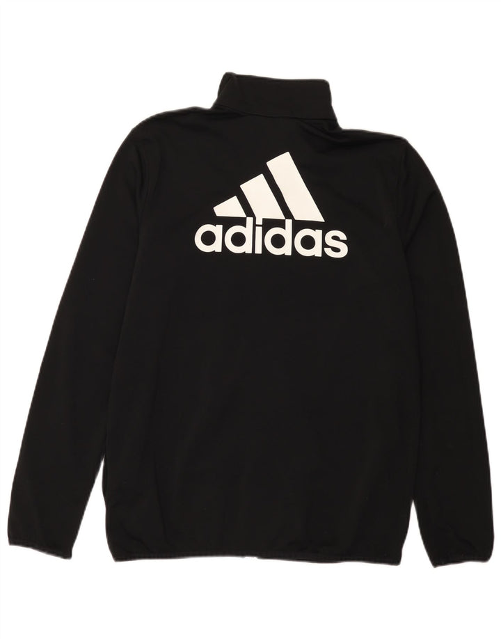 Adidas drenge grafisk træningsdragt topjakke 13-14 år sort polyester