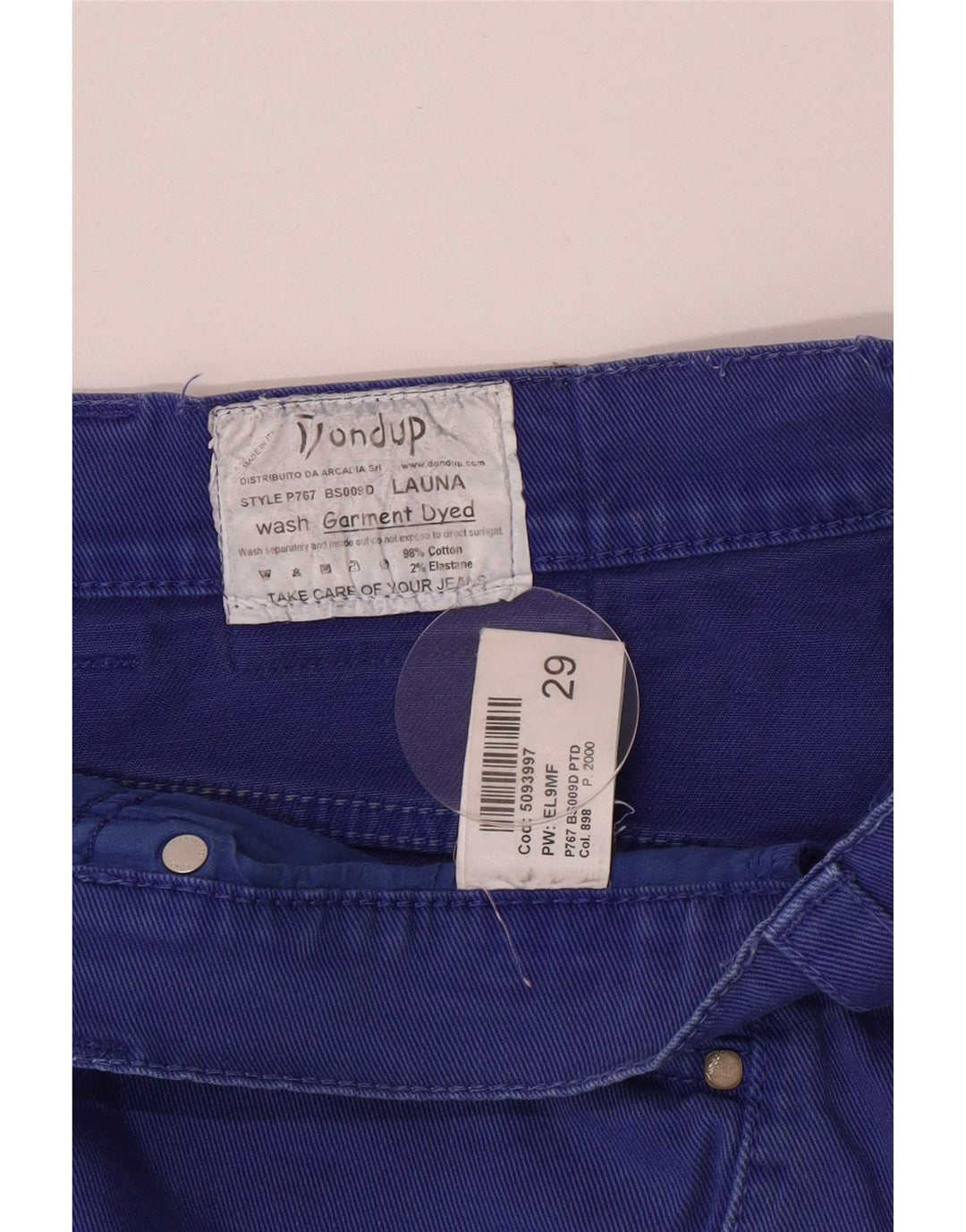 Dondup Womens Regular Fit denimshorts UK 12 Medium W29 Blue Cotton