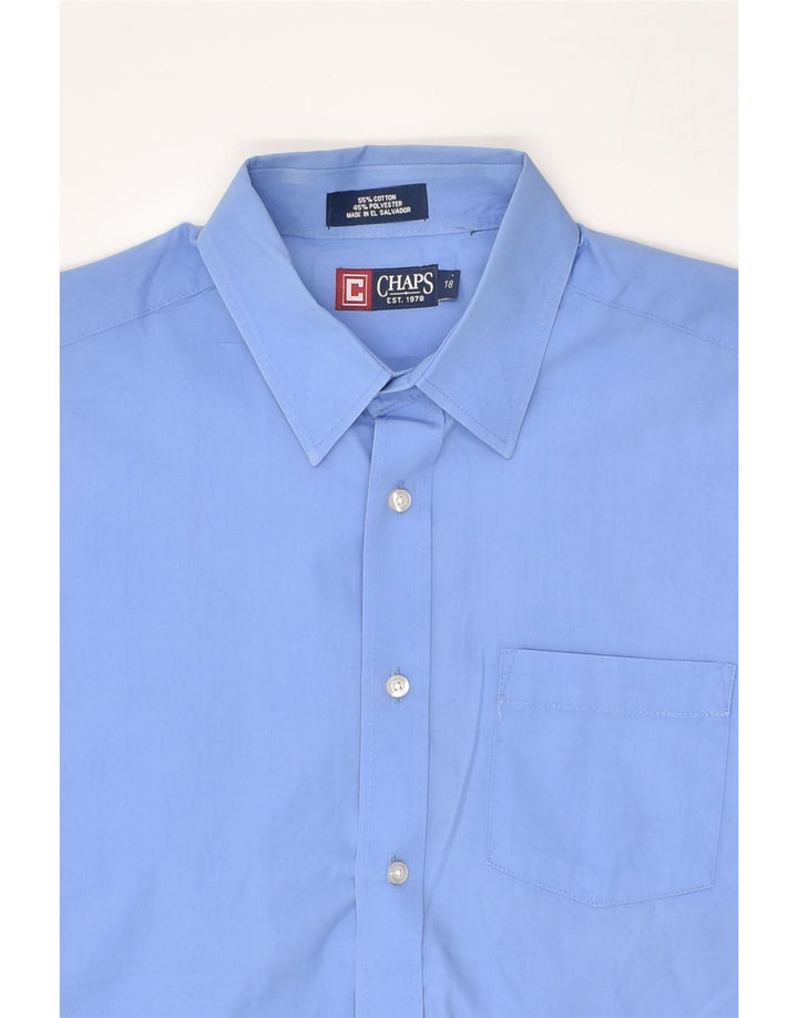 CHAPS Boys Shirt 15-16 Years Blue Cotton | Vintage Chaps | Thrift | Second-Hand Chaps | Used Clothing | Messina Hembry 
