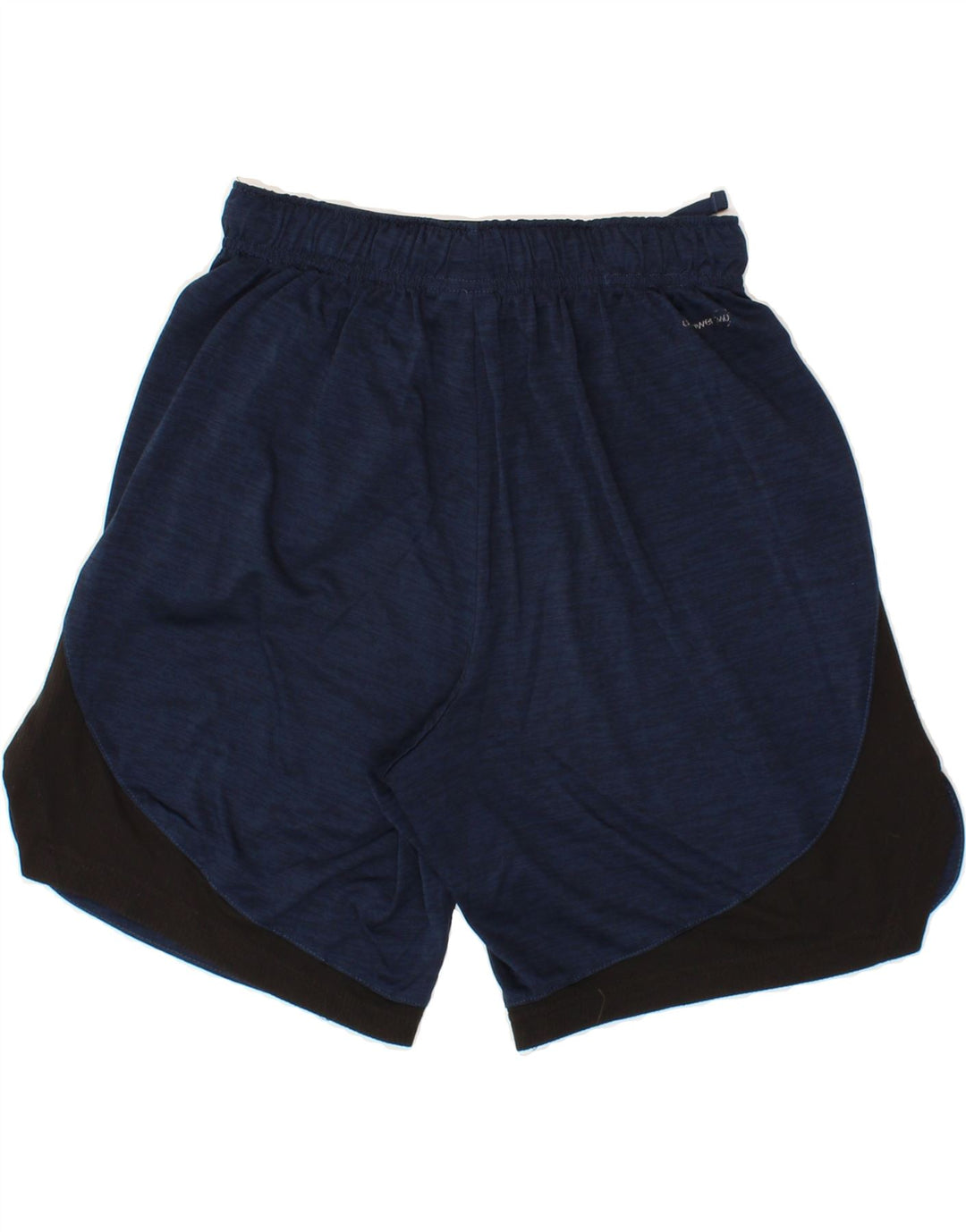 RUSSELL ATHLETIC Mens Sport Shorts Small  Navy Blue Colourblock Polyester Vintage Russell Athletic and Second-Hand Russell Athletic from Messina Hembry 