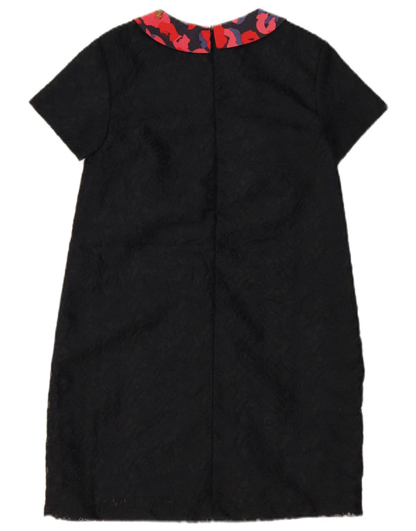 Catimini Girls Basic Dress 11-12 Years Black Floral Polyester
