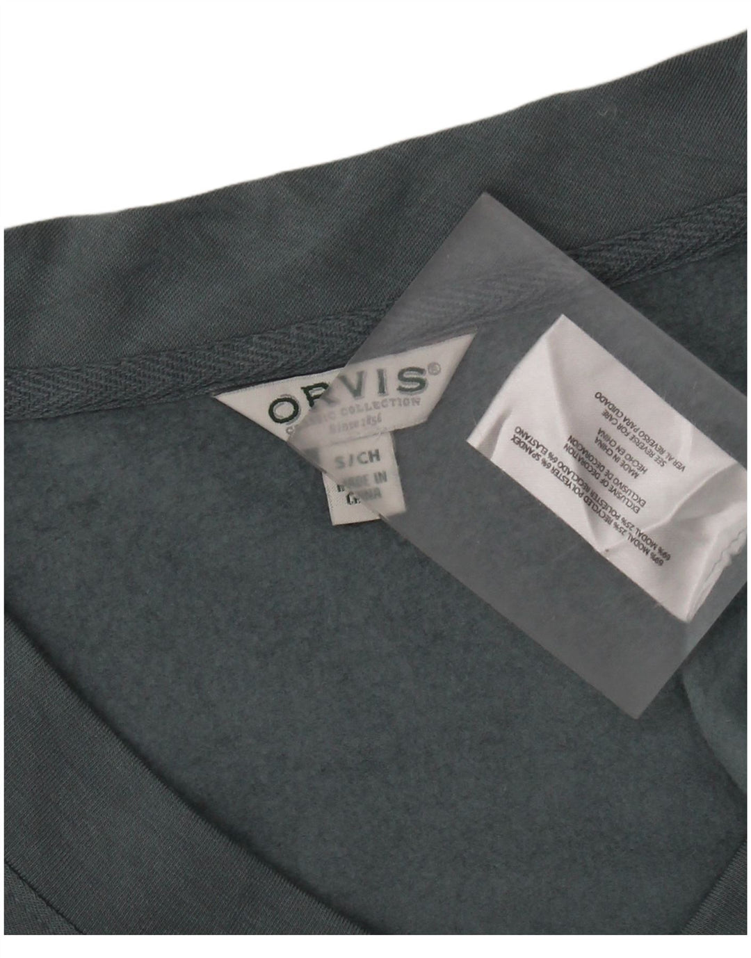 ORVIS Dame Oversized Sweatshirt Jumper UK 10 Small Blue Modal