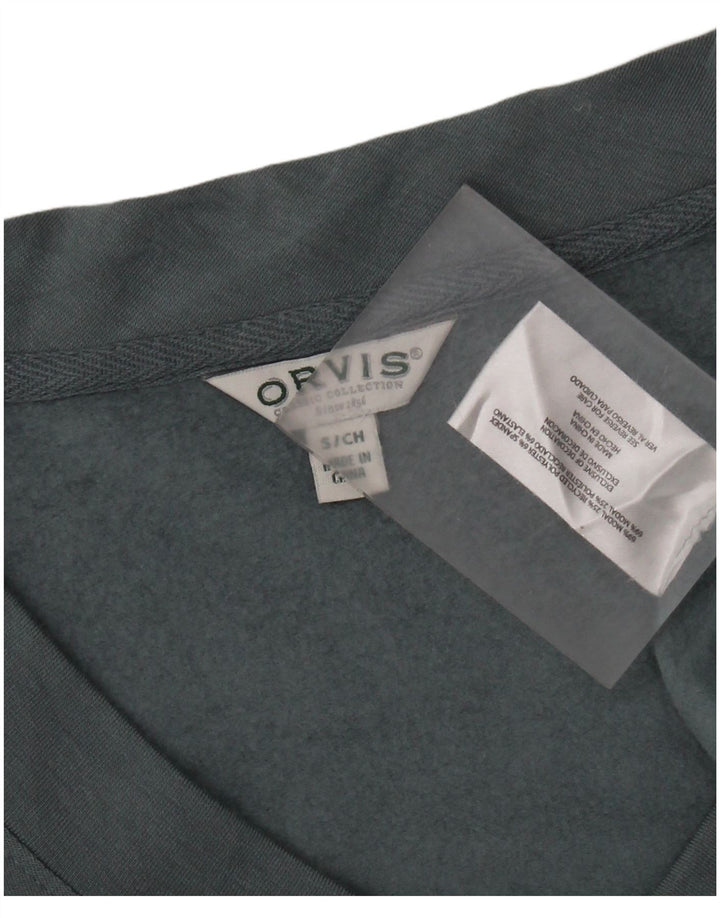 ORVIS Dame Oversized Sweatshirt Jumper UK 10 Small Blue Modal