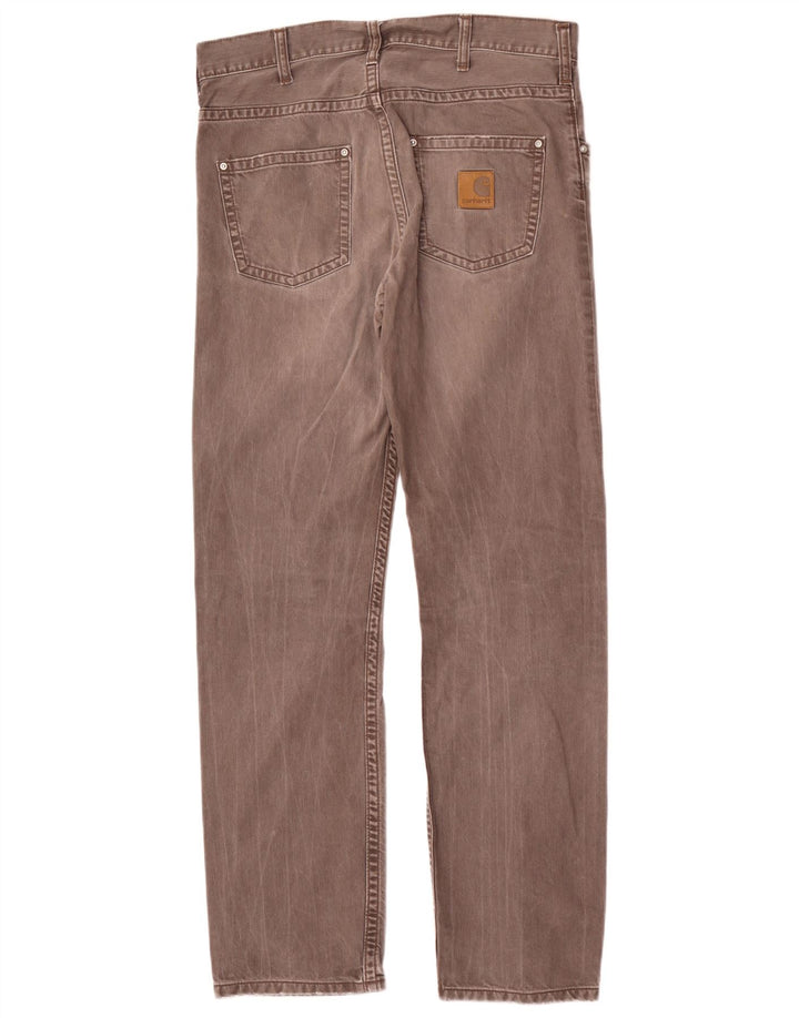 Carhartt Straight Jeans til mænd W30 L32 Grå bomuld