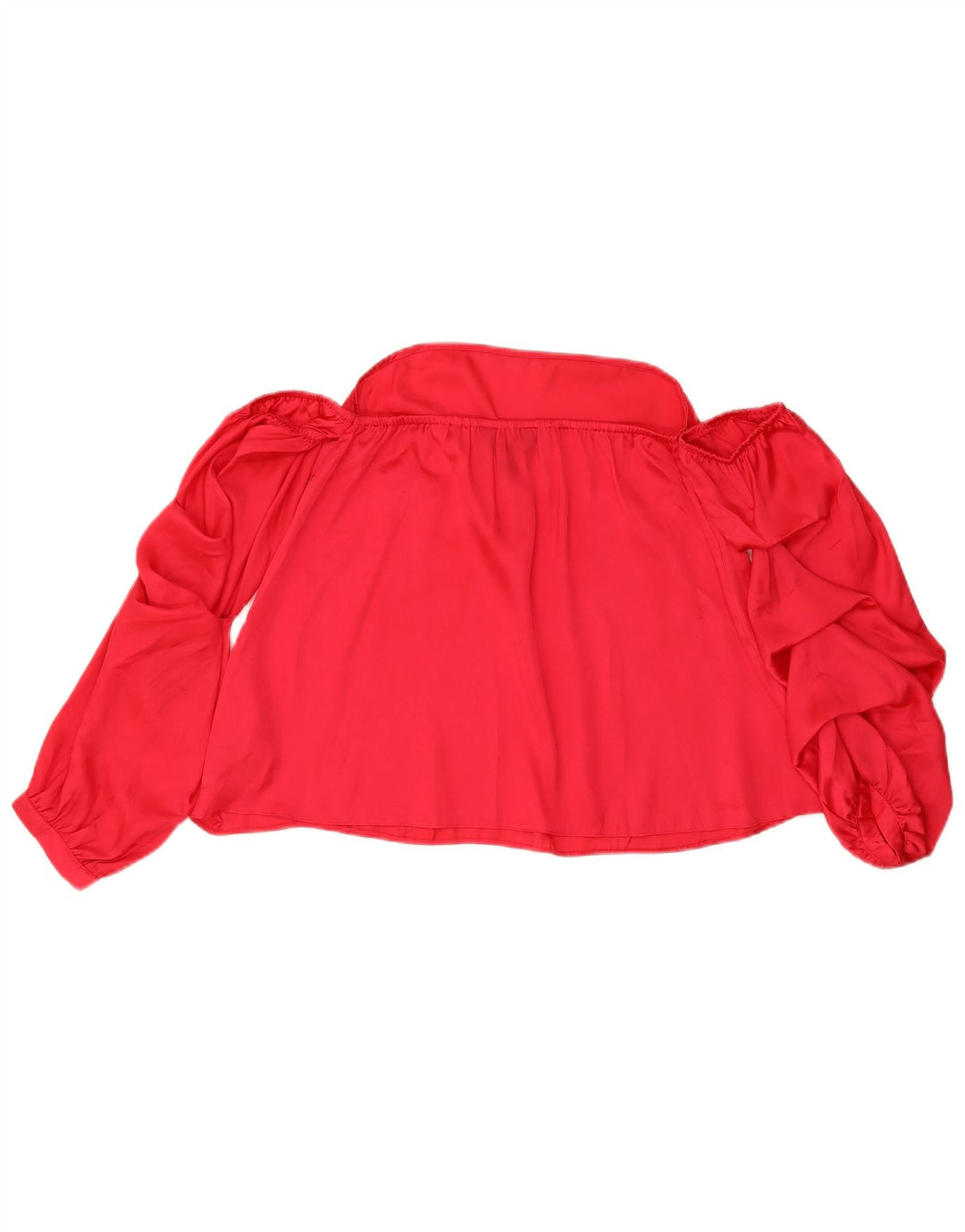 Lipsy Womens Off Shoulder Top UK 10 Lille rød polyester