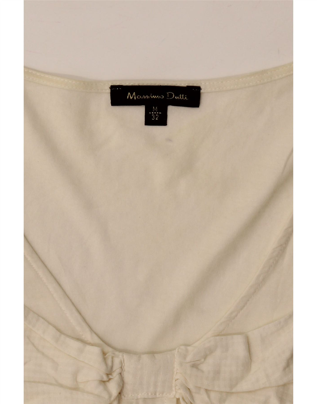 MASSIMO DUTTI Womens Sleeveless Blouse Top UK 12 Medium White Vintage Massimo Dutti and Second-Hand Massimo Dutti from Messina Hembry 