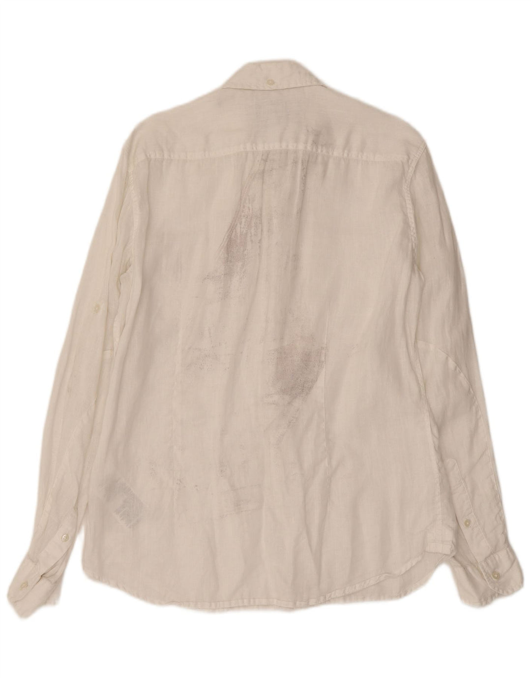 Gas Herreskjorte Stor Hvid Linned