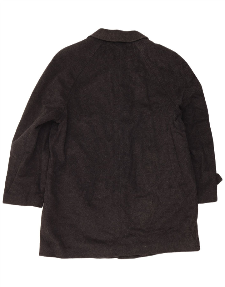 Vintage Herre Overfrakke IT 54 2XL Grå Uld