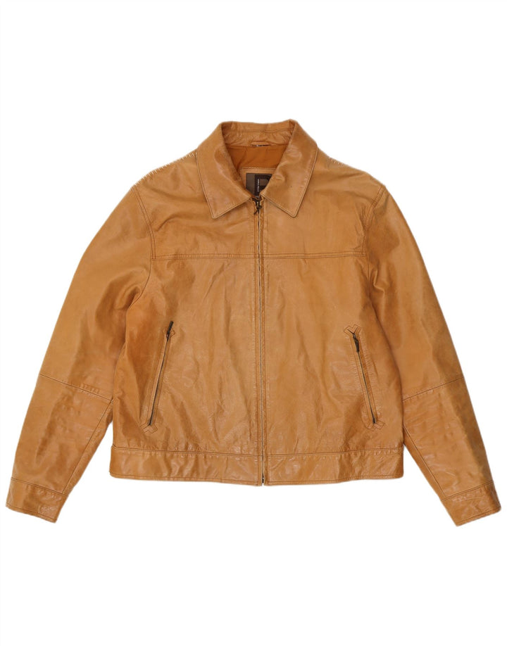 Conbipel Herre Læderjakke IT 54 XL Beige Læder