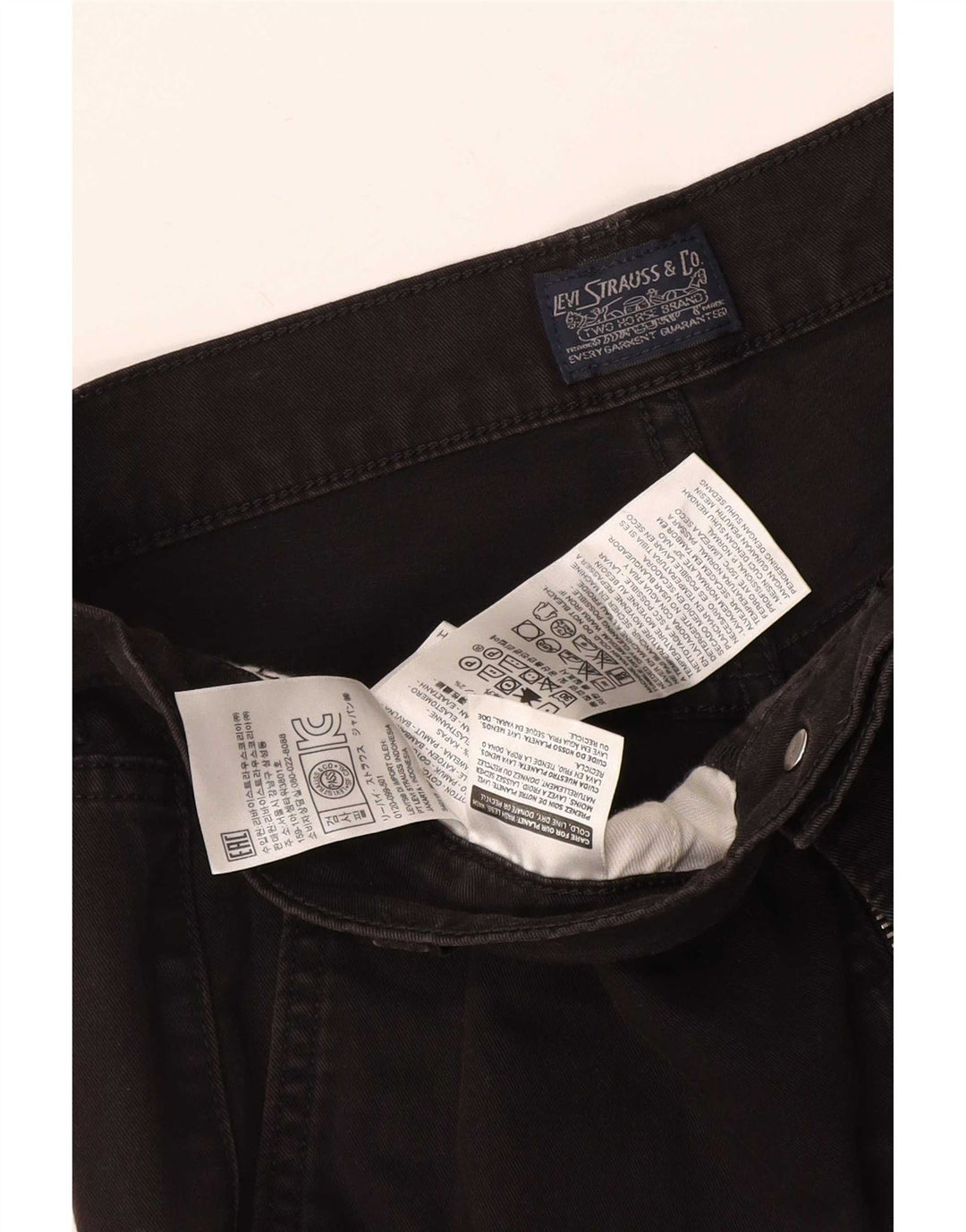 Levi's Slim Jeans til kvinder W29 L32 sort bomuld